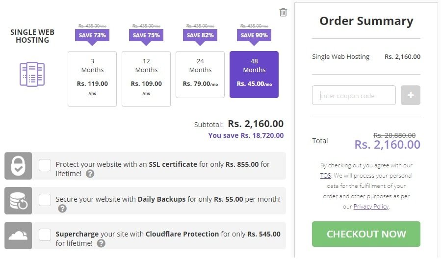 Hostinger Coupon Code India