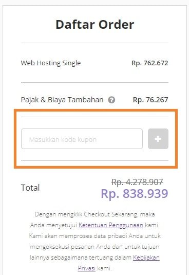 Kode Promosi Hostinger