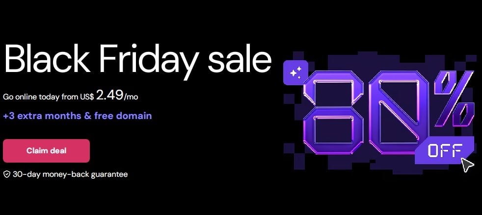 Hostinger Black Friday Sale